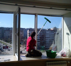 Мытье окон в однокомнатной квартире Камские Поляны